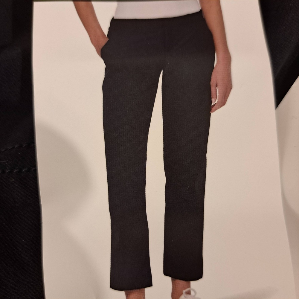 Kirkland Womens Pants 10 Black NEW Ankle Length Stretch 1832-224
